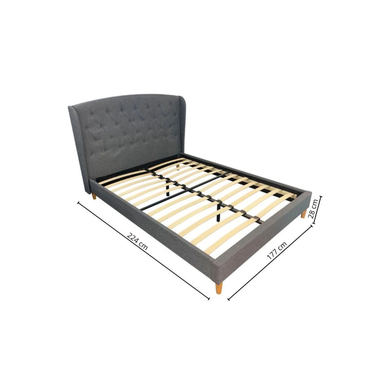 Cama Queen con respaldo