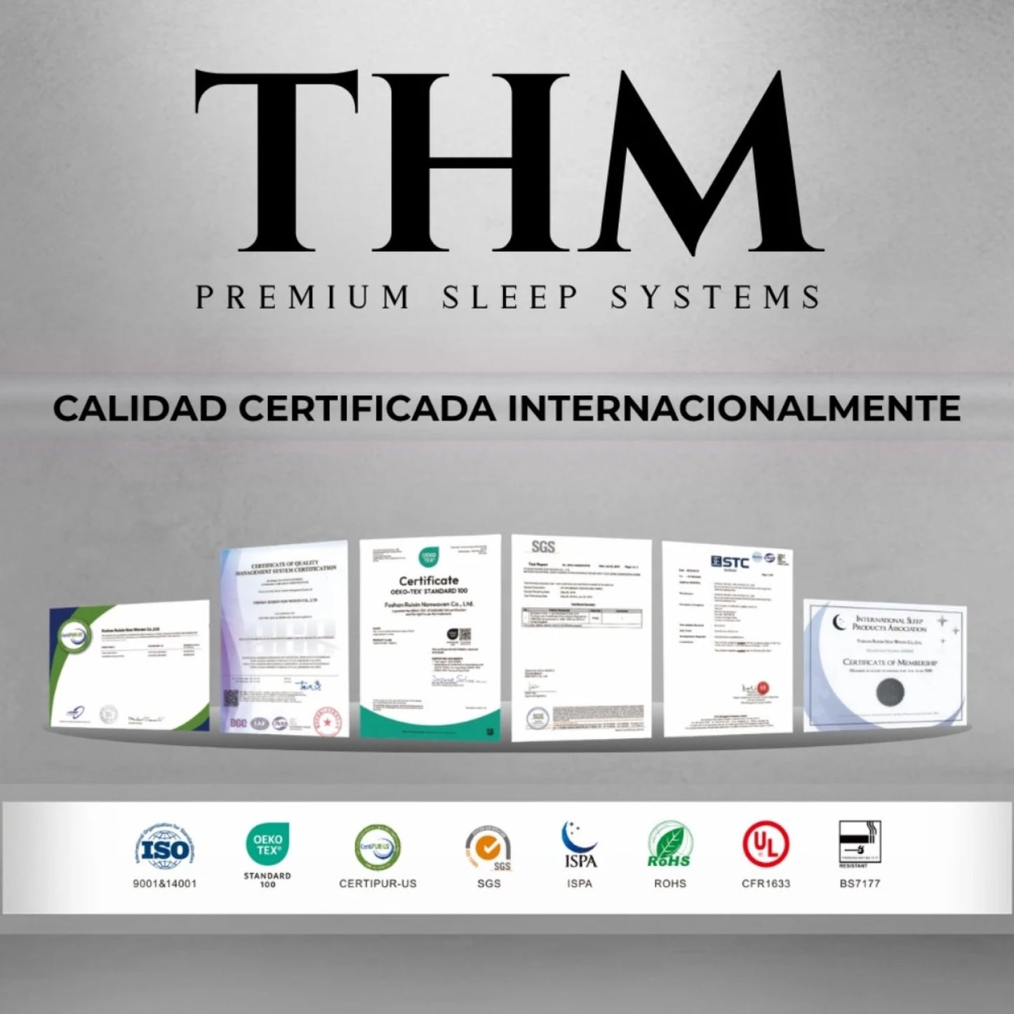 Colchon de resortes 1 Plaza THM Platinum