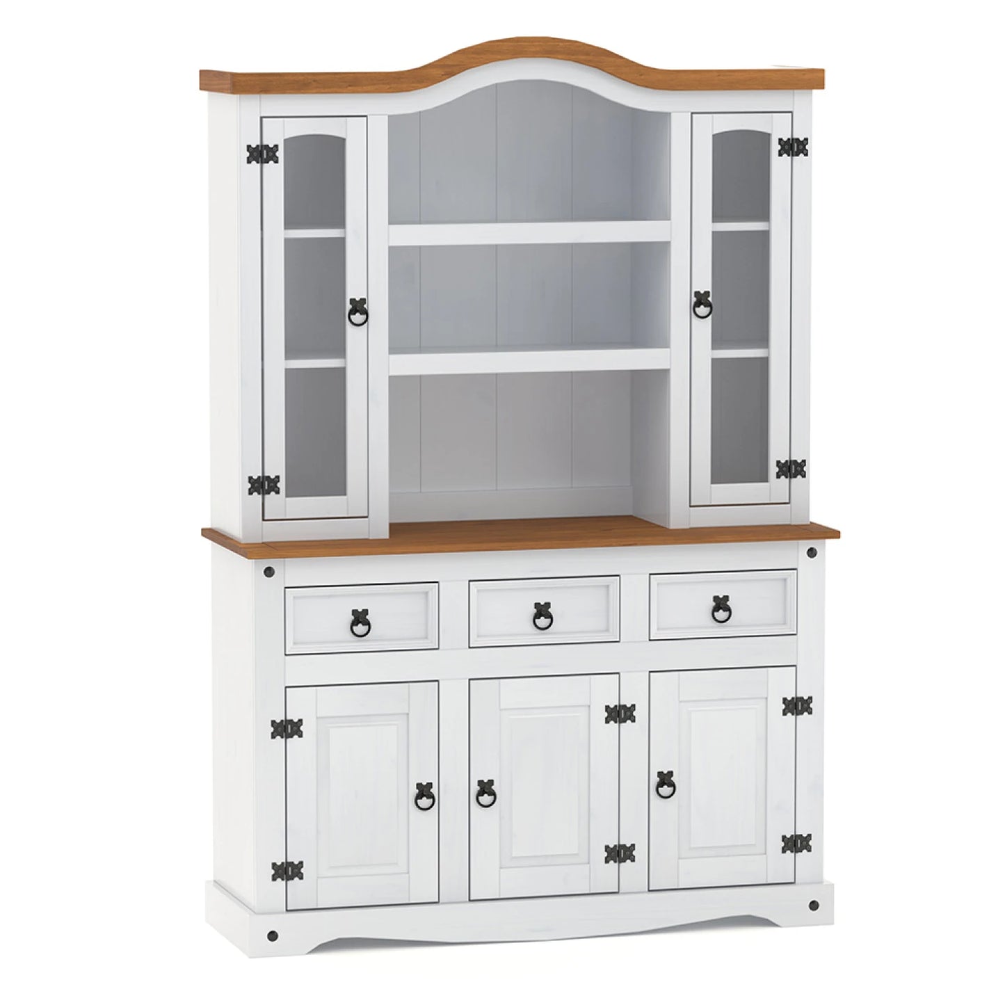 Modular cristalero 5P+3C Linea Naturale - Roble