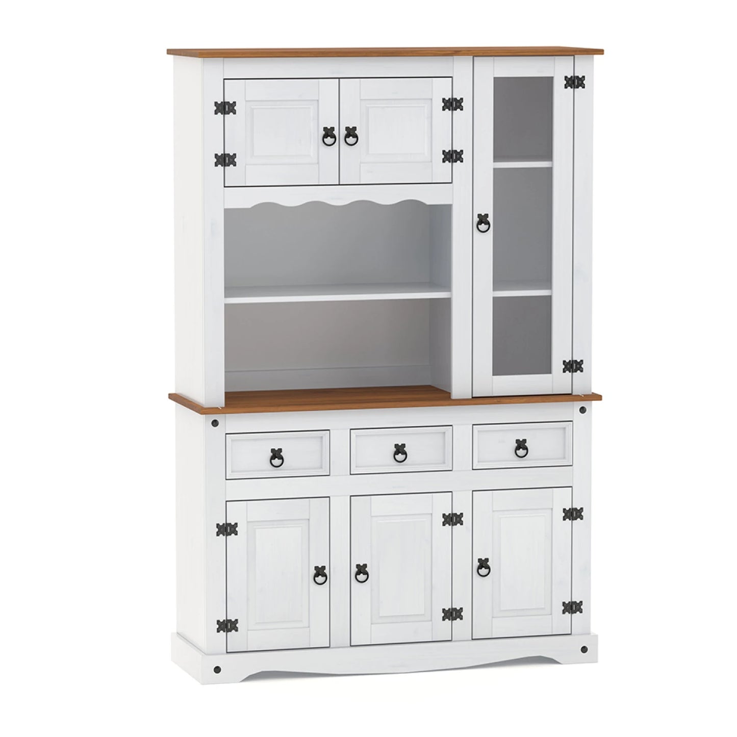 Modular Cristalero 6P3C Línea Naturale - Roble