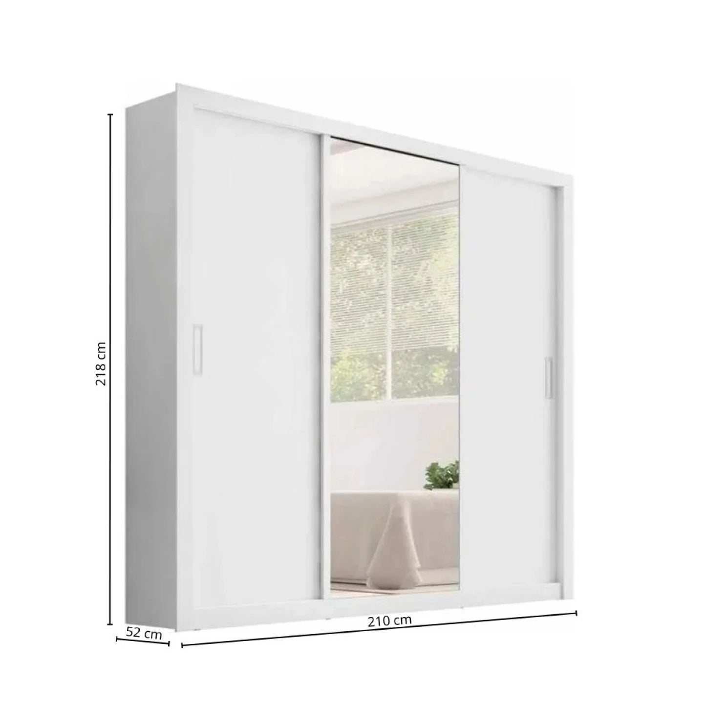 Ropero puertas corredizas - Blanco