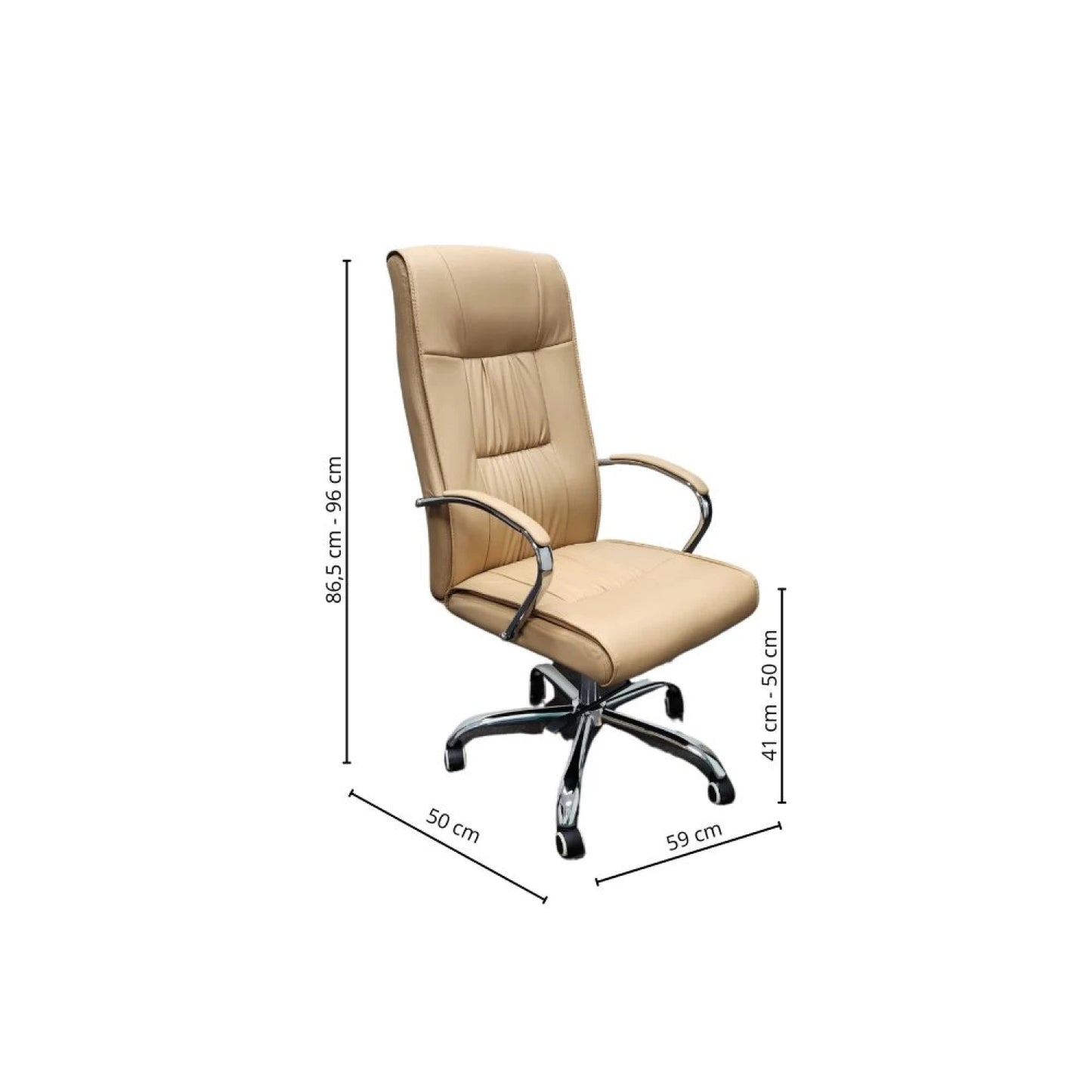 Silla De Oficina ErgoFlow Fusion - Beige