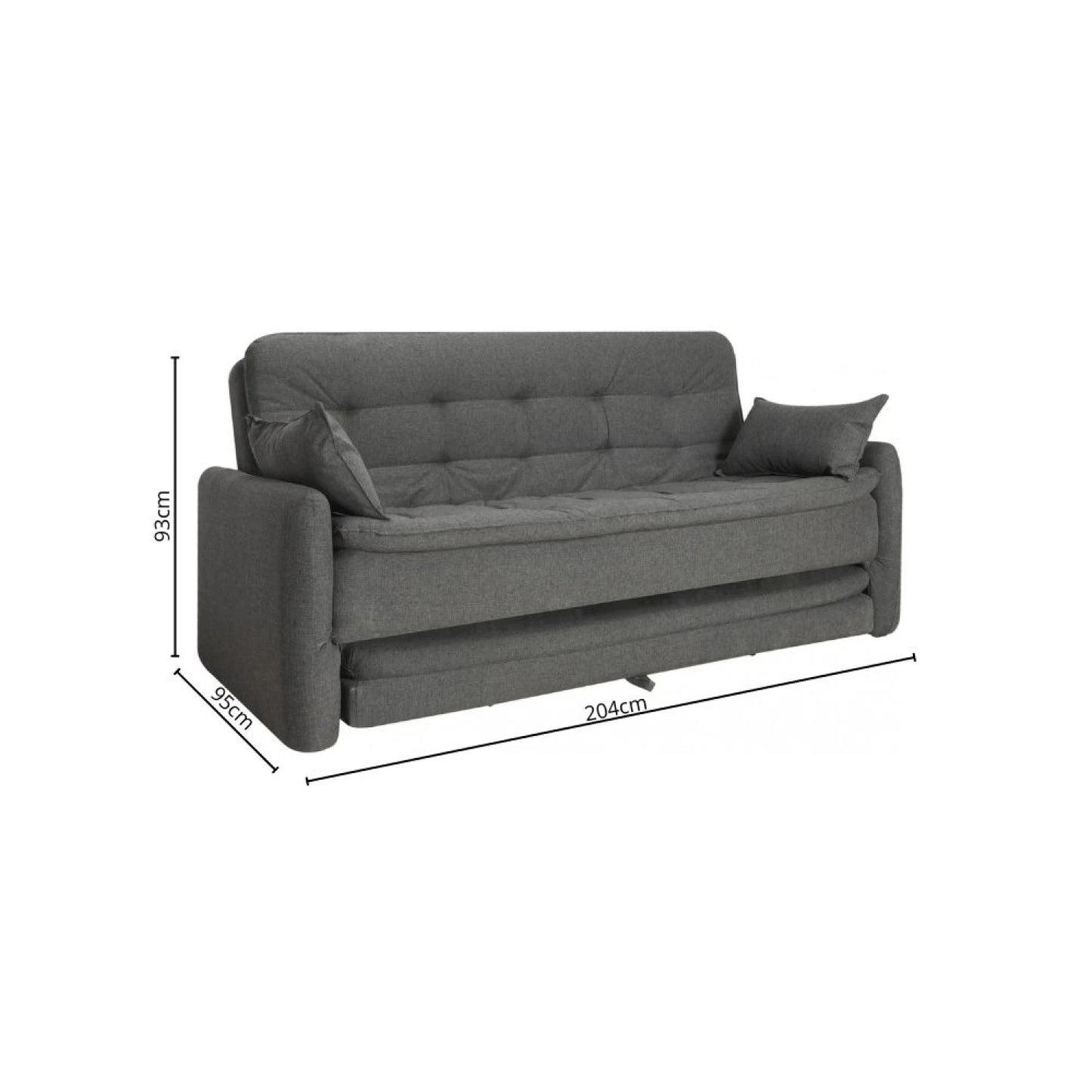 Sillon cama Madalena - Gris
