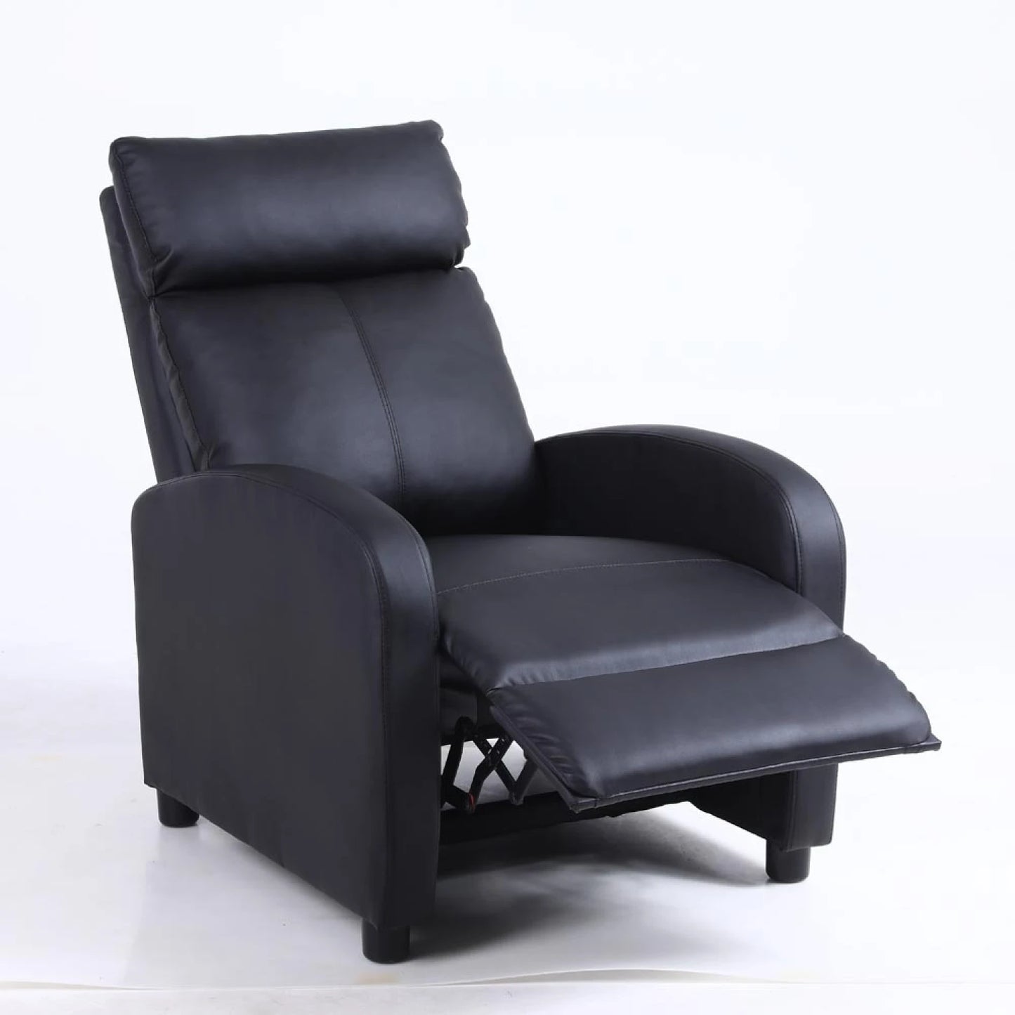 Sillon reclinable 1 cuerpo con masajeador y calefaccion - Negro