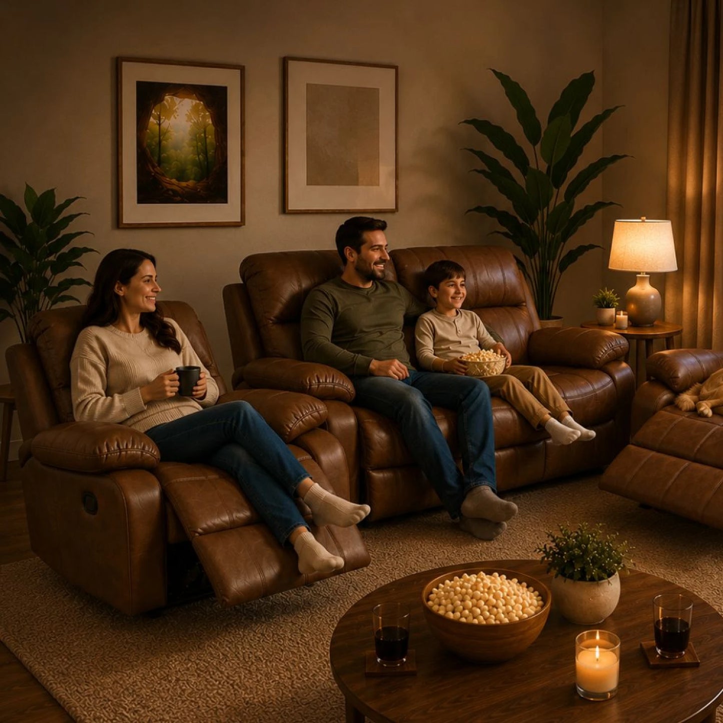 Sillon reclinable 3 cuerpos