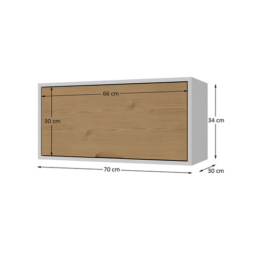 Aereo 1 puerta Linea Veneza - Blanco/Miel