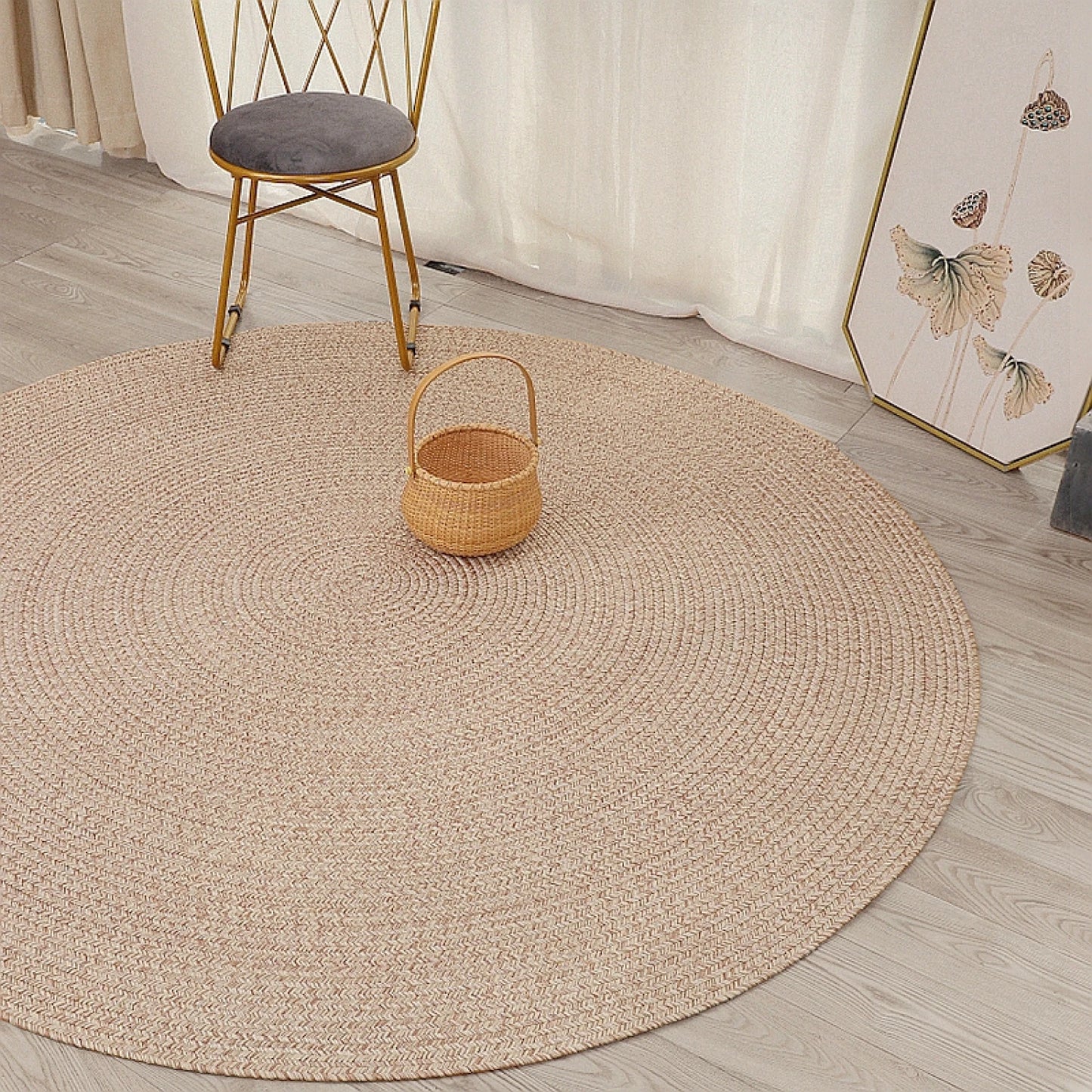Alfombra exterior/interior redonda 120 cm