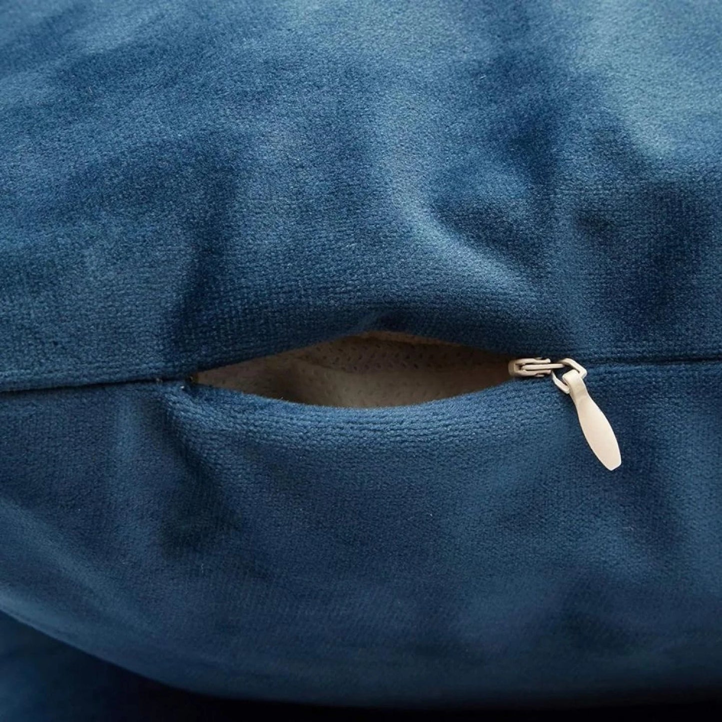 Almohadon Velvet 45x45 Azul
