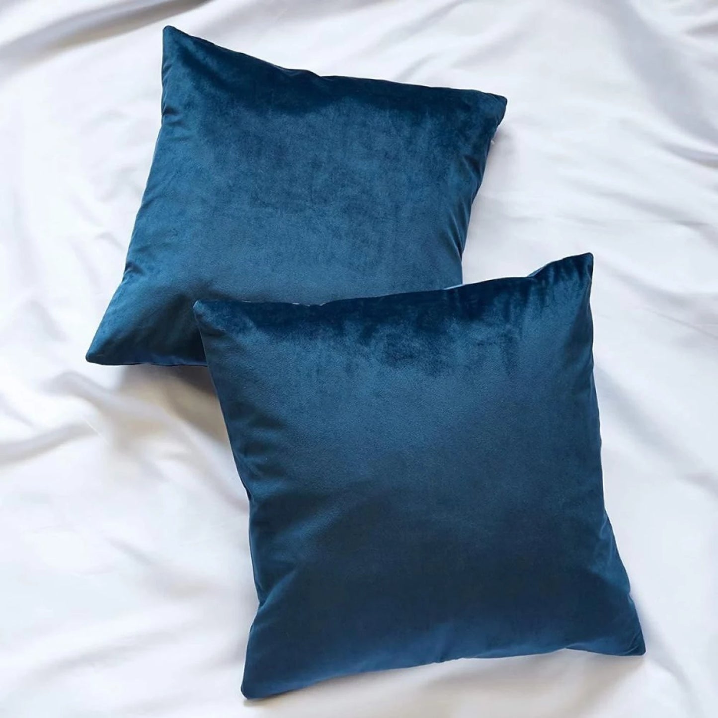 Almohadon Velvet 45x45 Azul