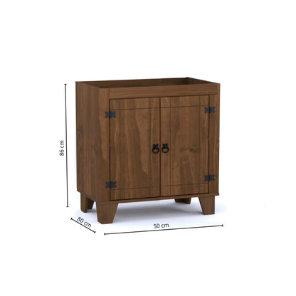 Bajo Mesada 2 puertas Linea Naturale - Nogal
