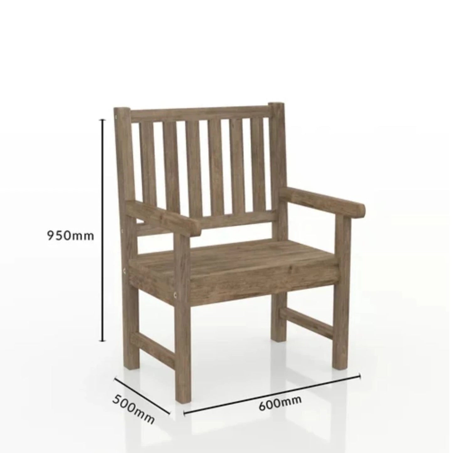 Banco de jardin 1 cuerpo Linea Naturale