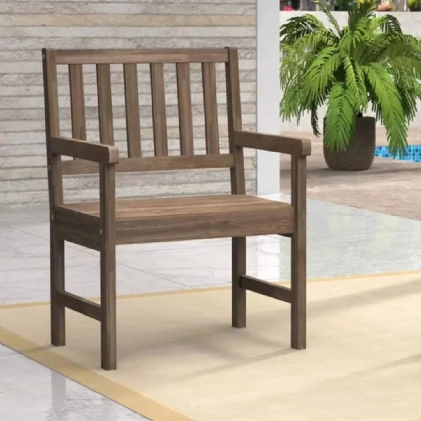 Banco de jardin 1 cuerpo Linea Naturale