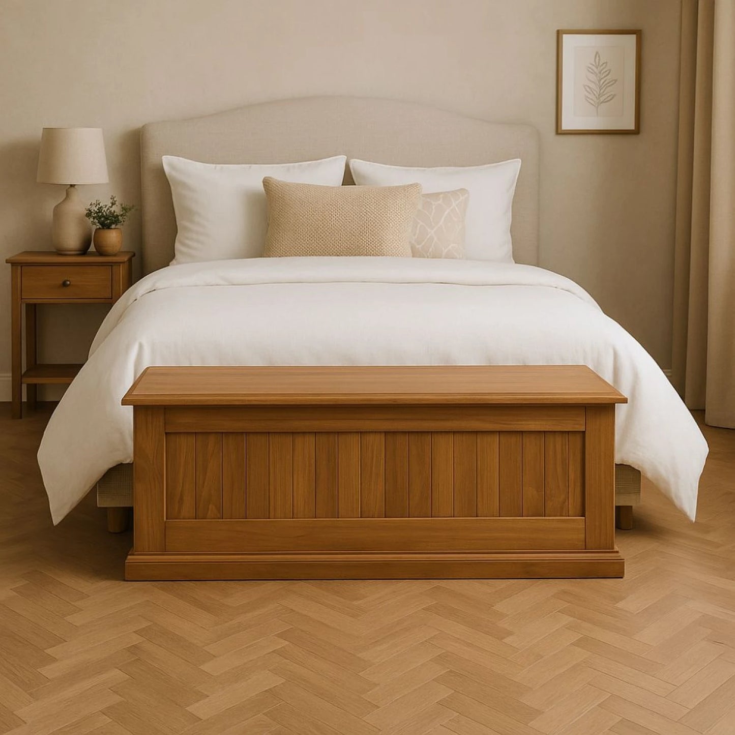 Baul Pie de Cama Línea Naturale - Roble