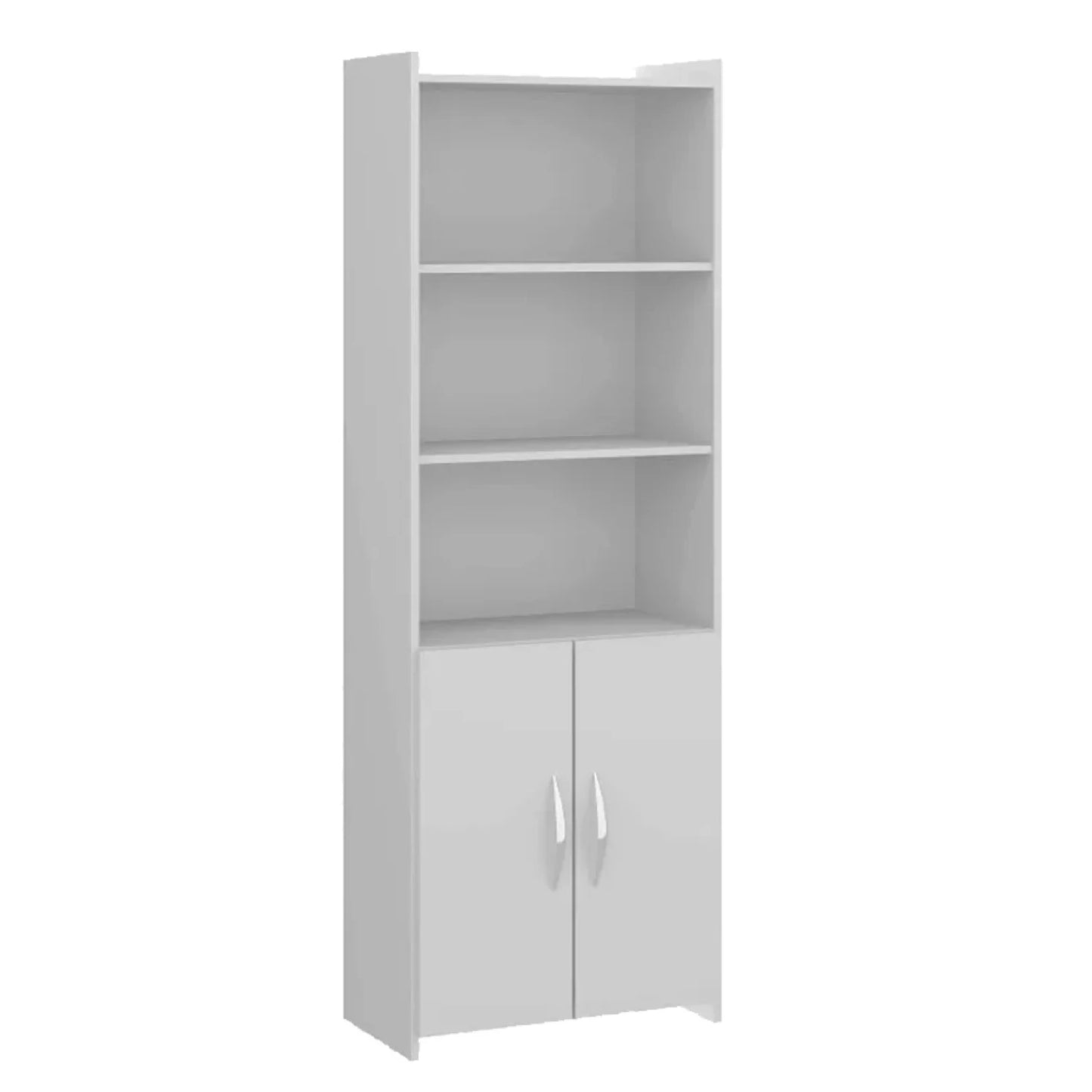 Biblioteca con puertas - Blanco