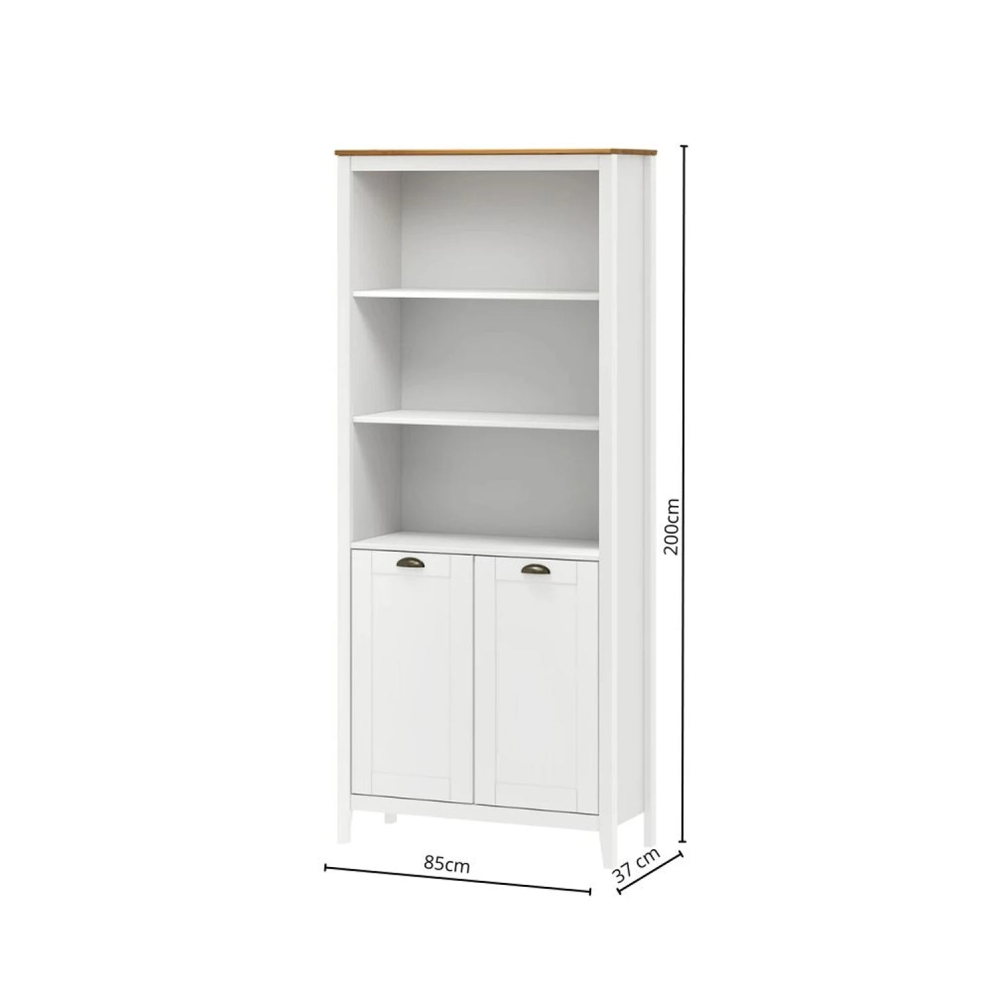 Biblioteca con puertas Linea Rivery