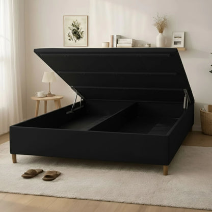 Box Baúl Sommier 2 Plazas THM Smartbox - Negro