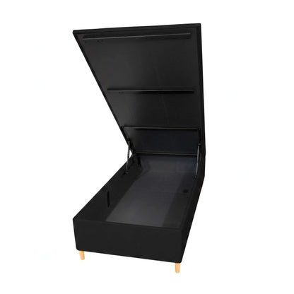 Box Baúl Sommier Plaza y Media THM Smartbox - Negro
