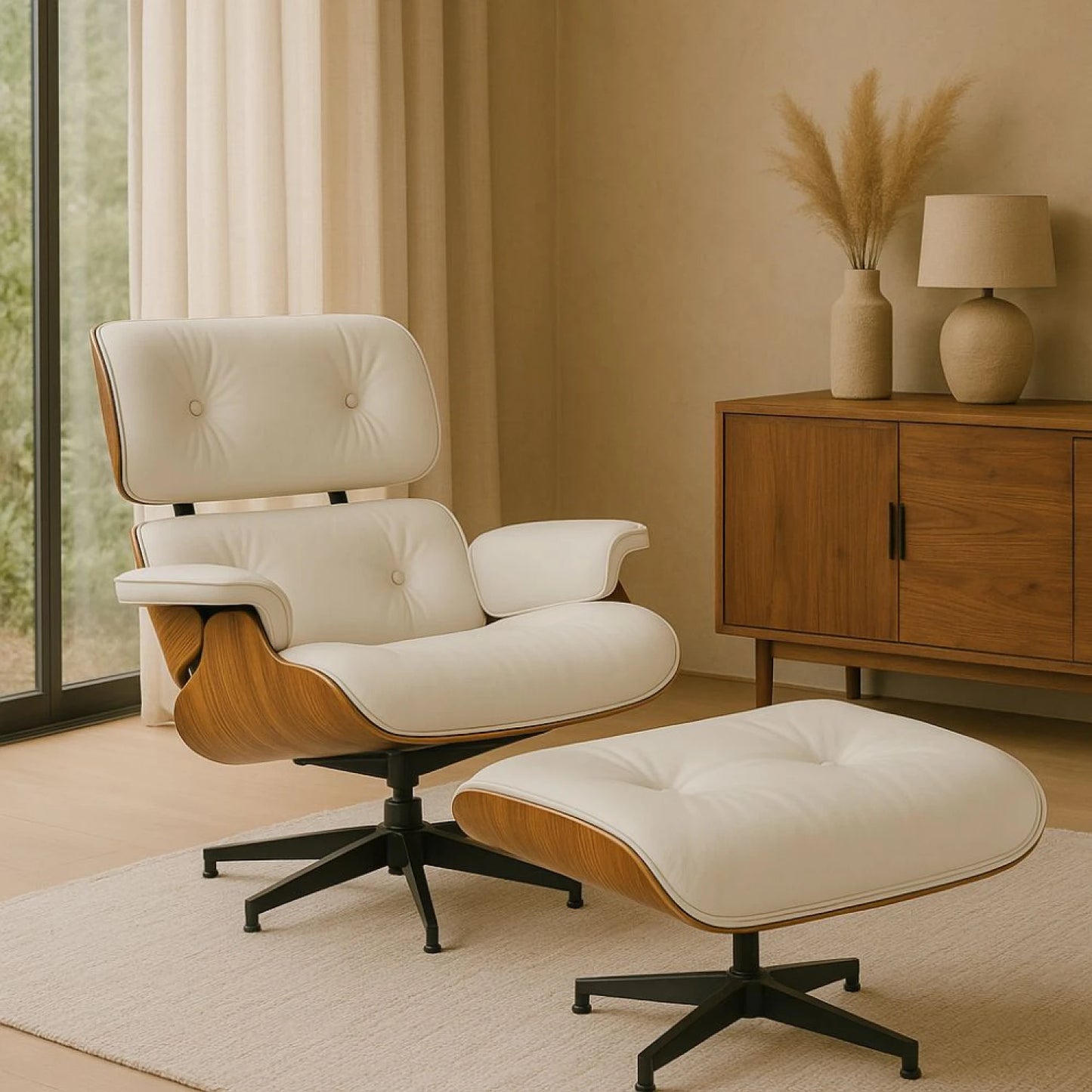 Butaca diseño Eames Lounge Beige