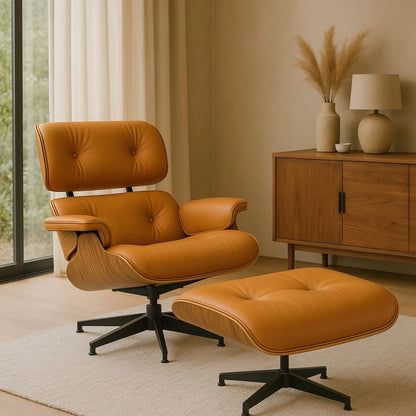 Butaca diseño Eames Lounge Whisky