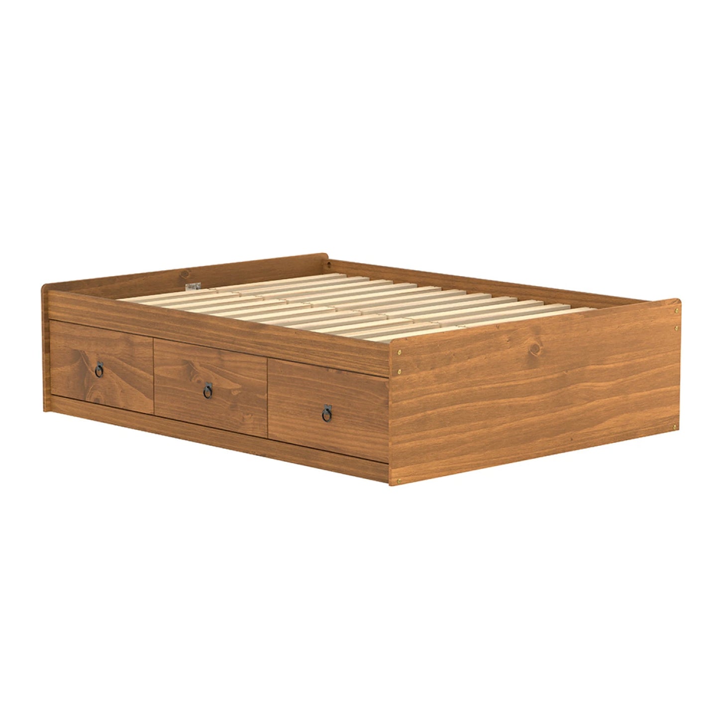 Cama 2 Plazas Linea Naturale C/cajones - ROBLE