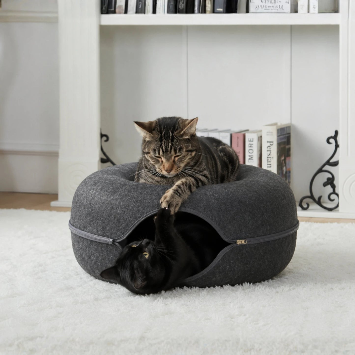 Cama - Cucha Dona Para Gato Mediano