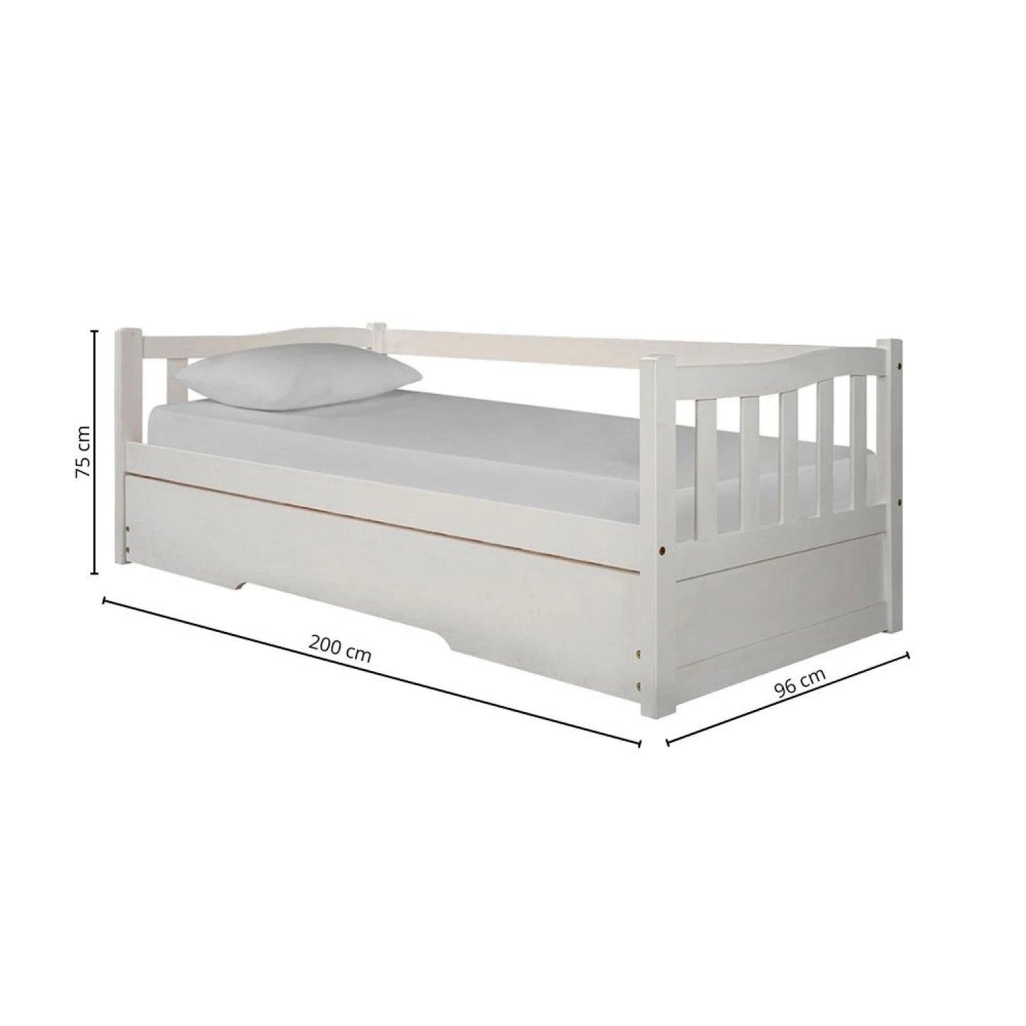Cama marinera reforzada Linea Parma - Blanca