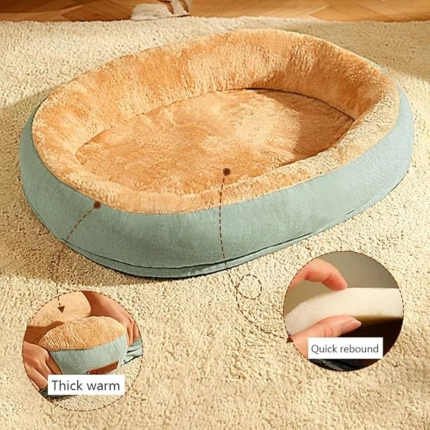 Cama Para Perro 50x40 cm Felpa