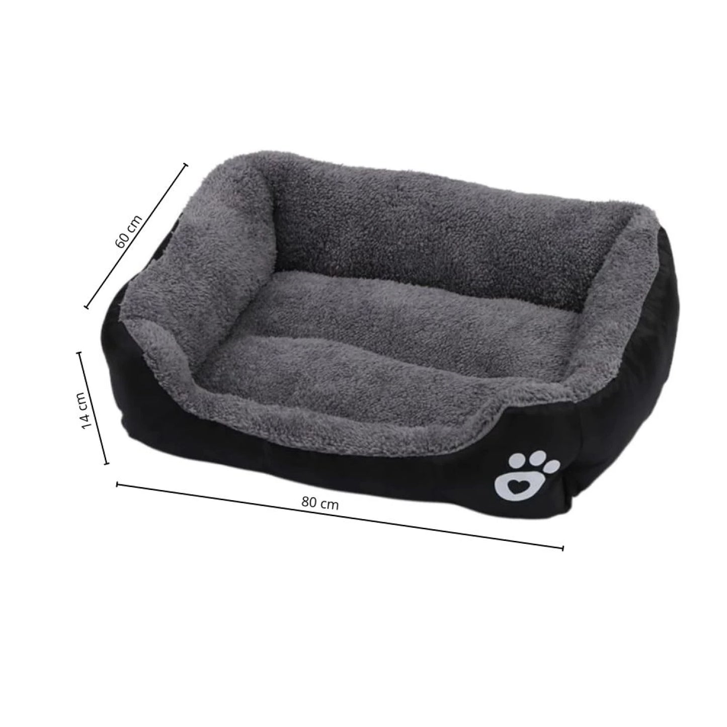 Cama Para Perro Grande Tamaño XL - Negro