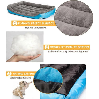 Cama Para Perro Mediano Tamaño L - Azul
