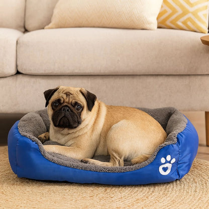 Cama Para Perro Mediano Tamaño L - Azul