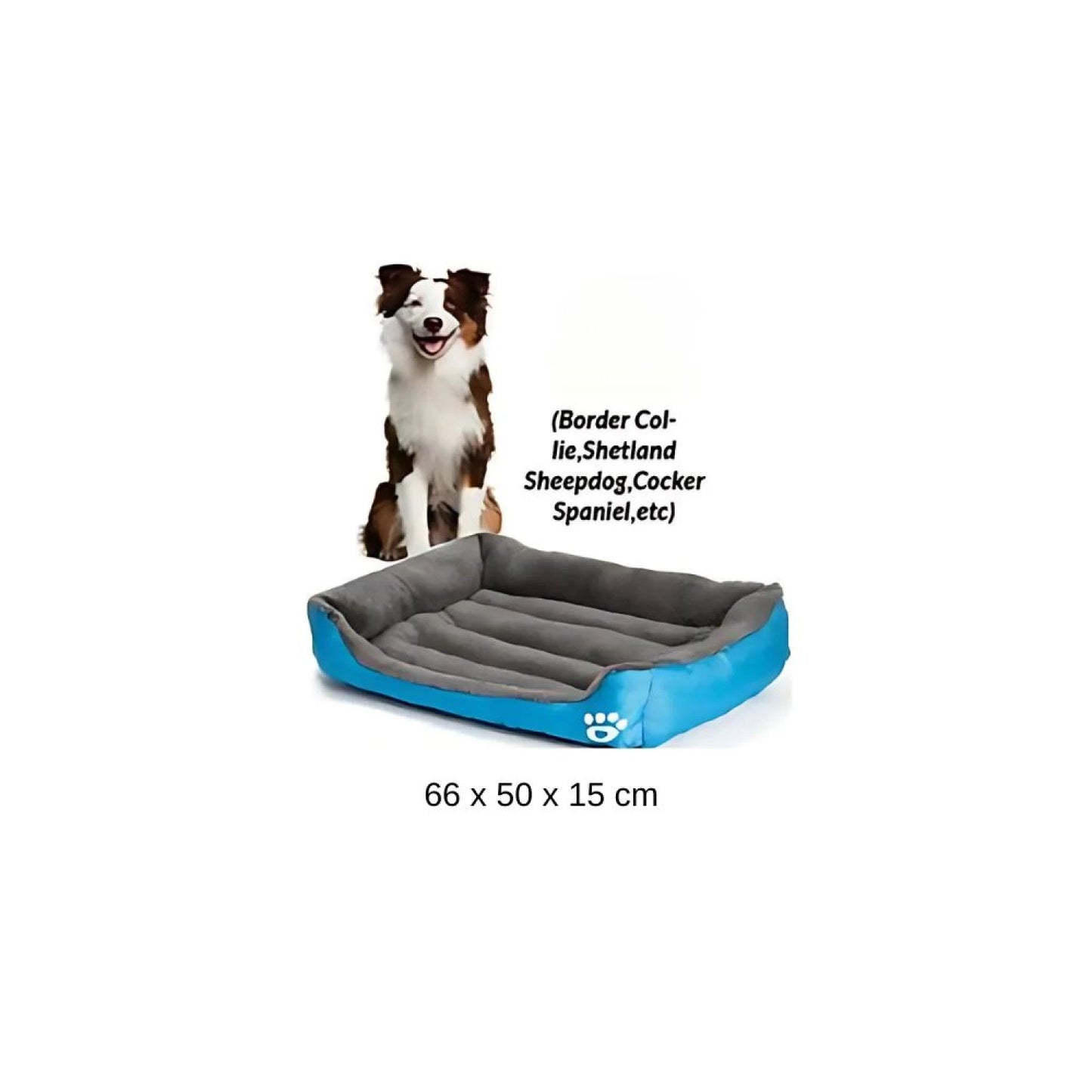 Cama Para Perro Mediano Tamaño L - Azul