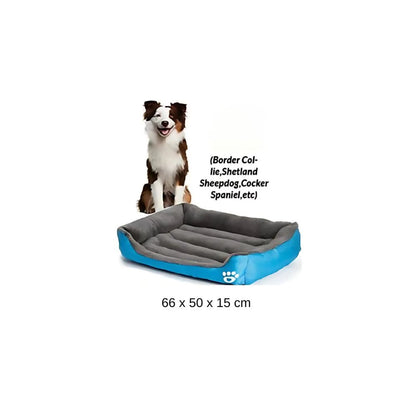 Cama Para Perro Mediano Tamaño L - Azul