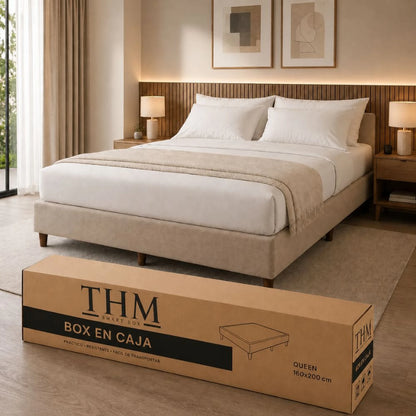 Cama SmartBox THM Queen 160x200 cm - Negro