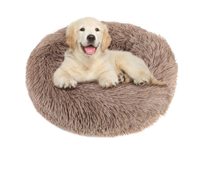 Cama tipo dona para Perro/Gato 80 cm - Marrón