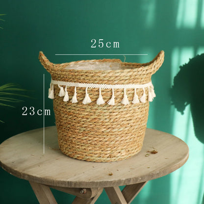 Canasto Seagrass 20 cm - Liso