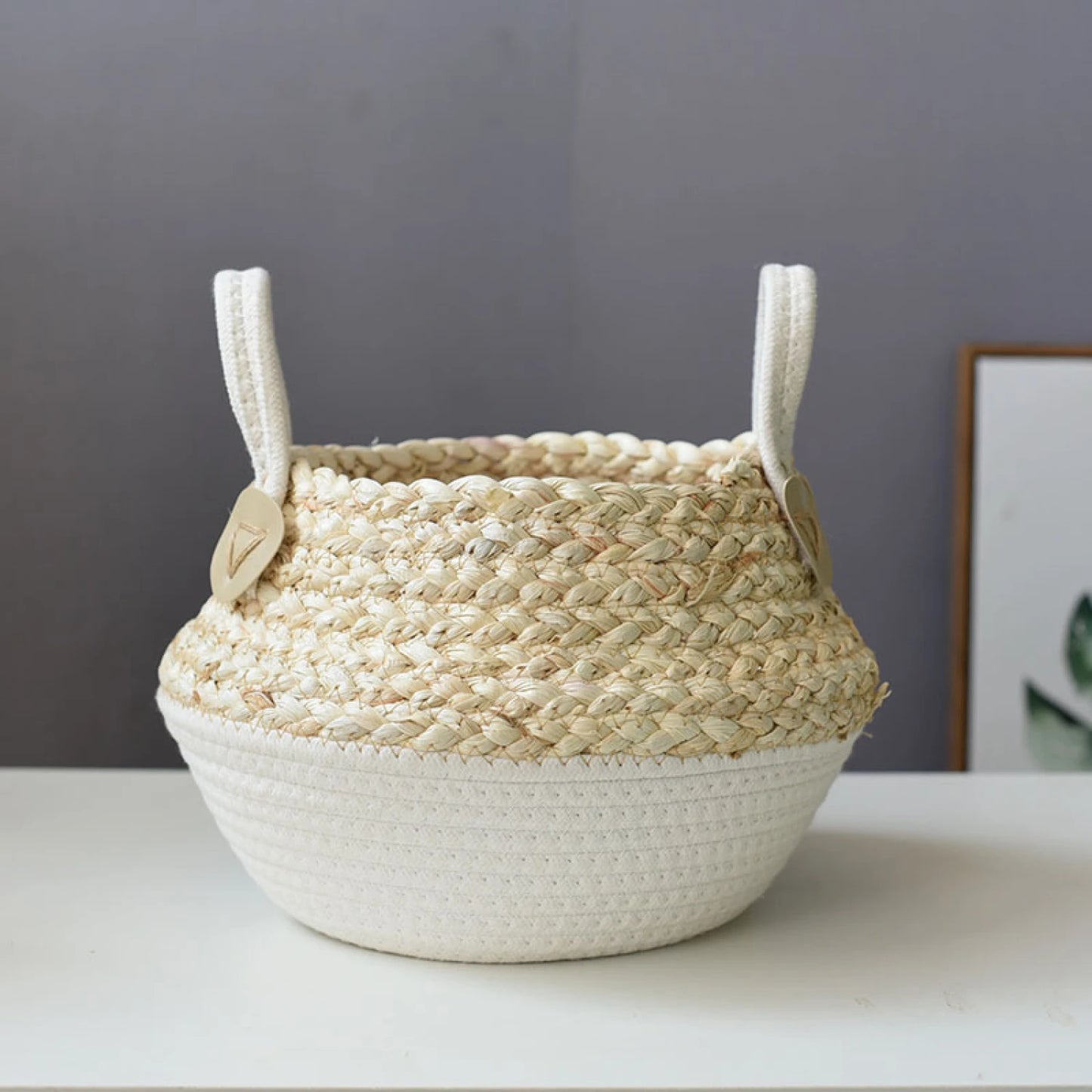 Canasto Seagrass 27 cm - Beige