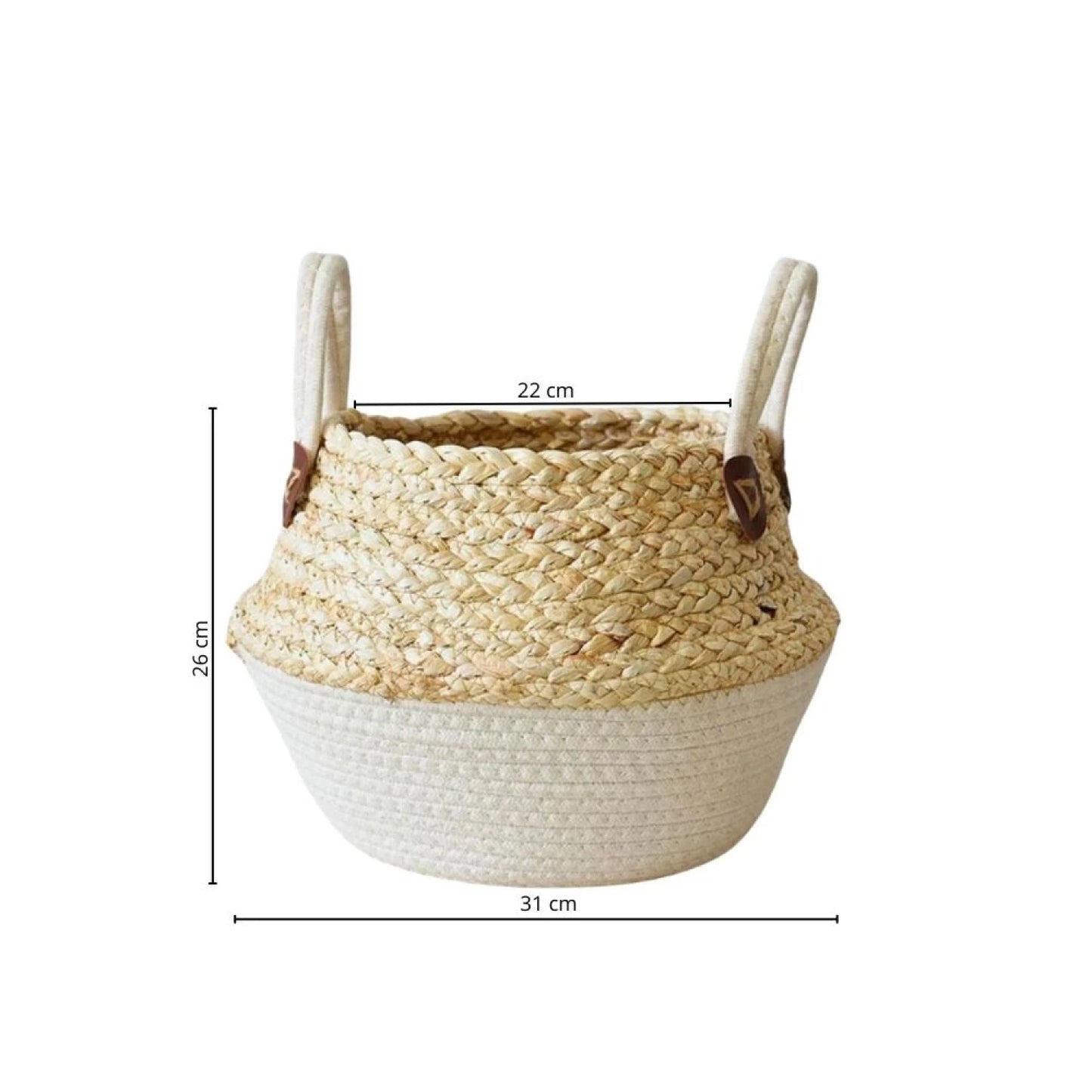 Canasto Seagrass 31 cm - Beige