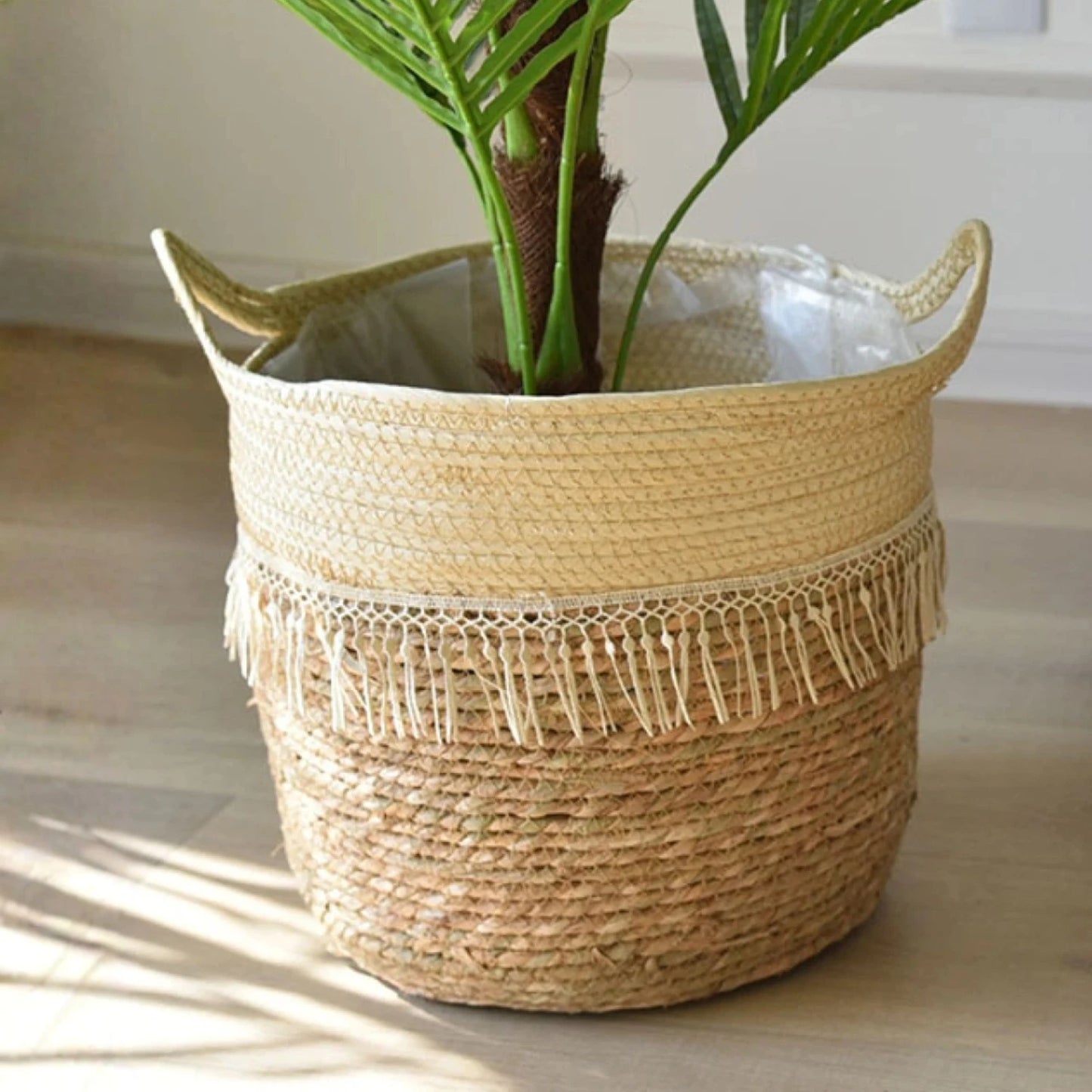 Canasto Seagrass 31 cm - Gris