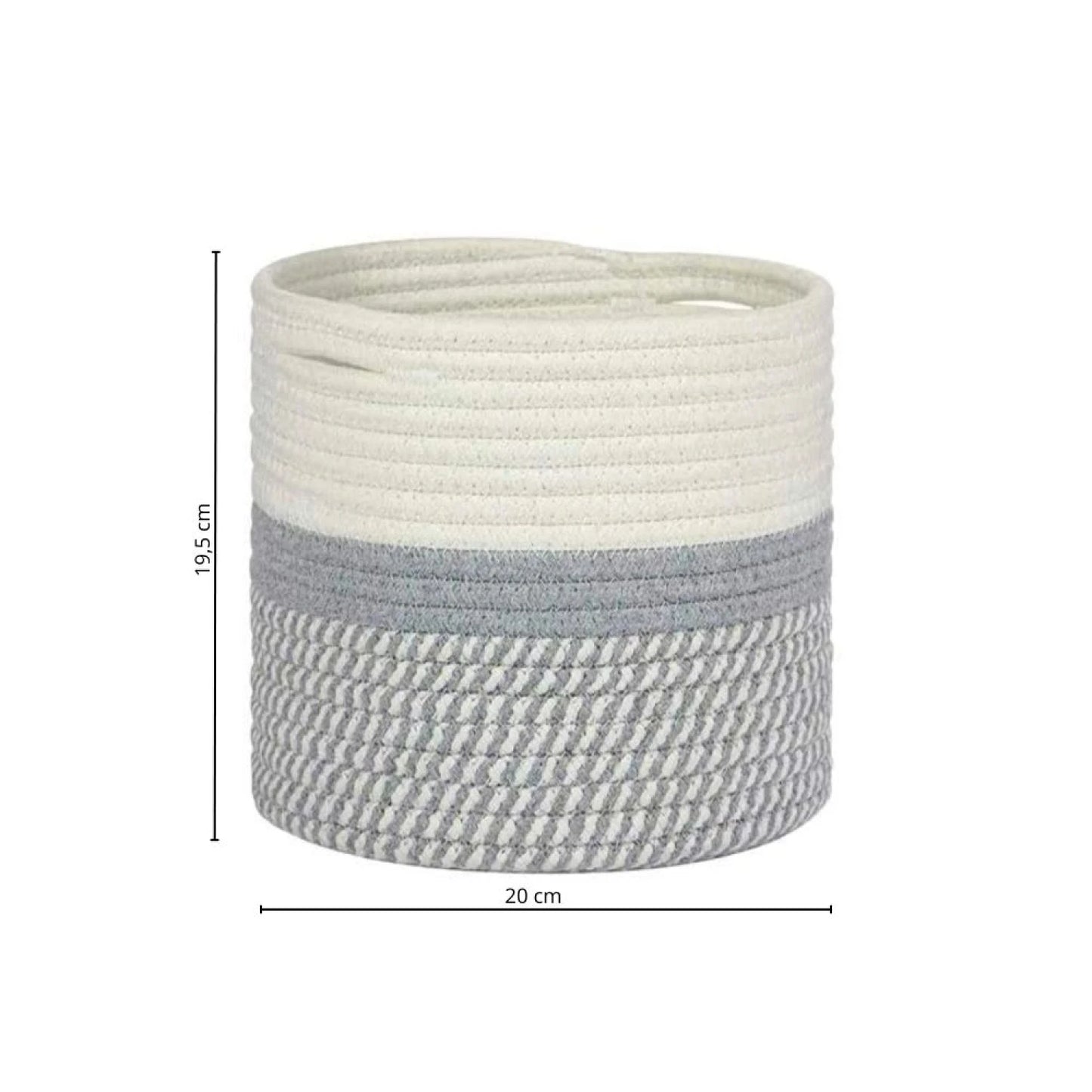 Canasto Seamix 20 cm - Gris