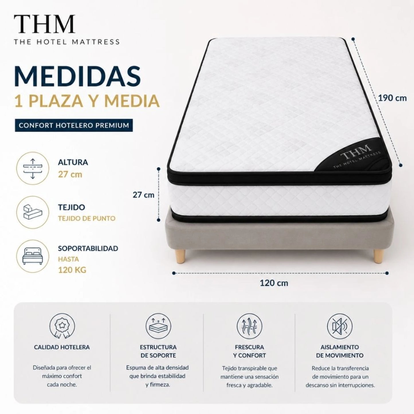 Colchon 1 plaza THM Mercury