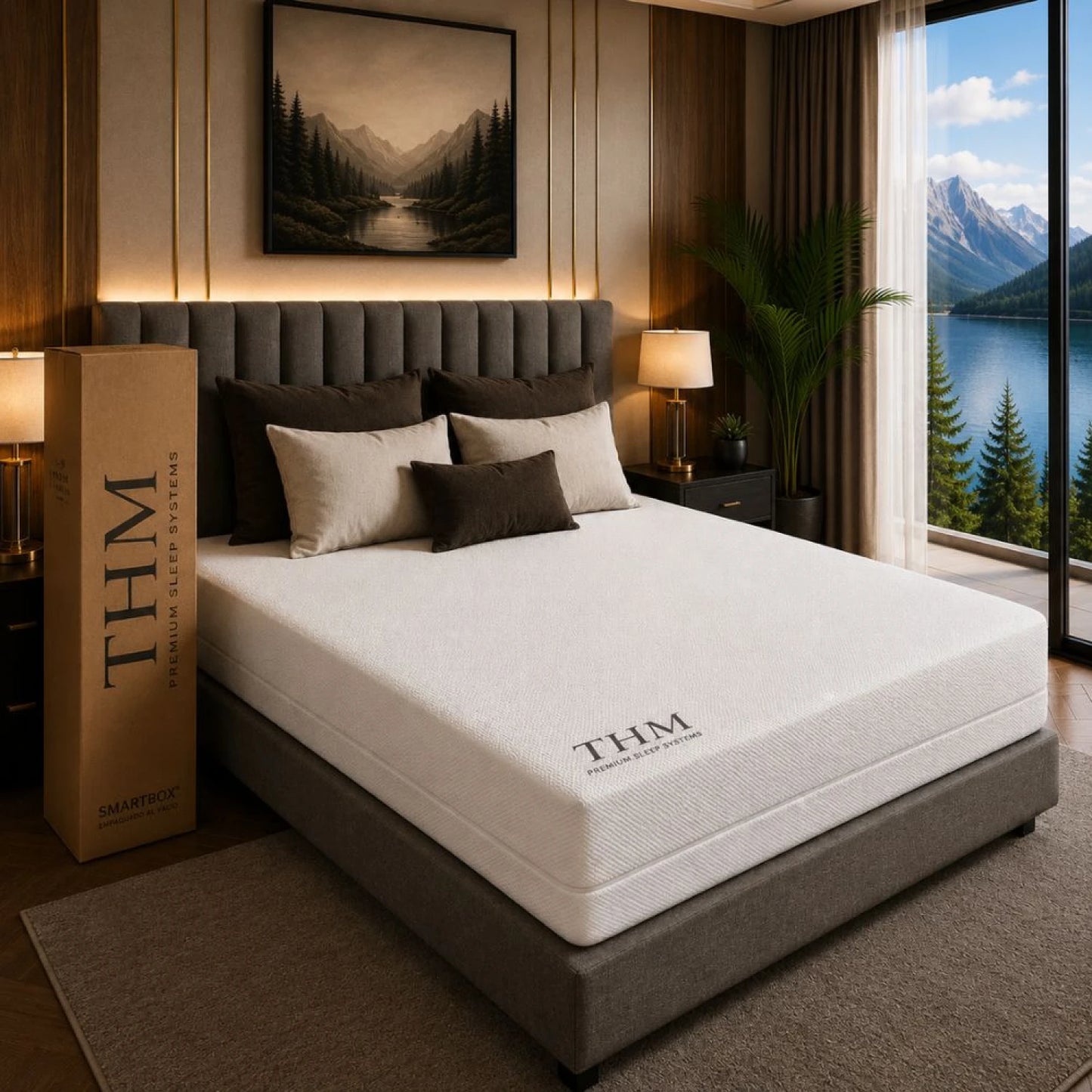 Colchon 2 plazas THM Memory Foam