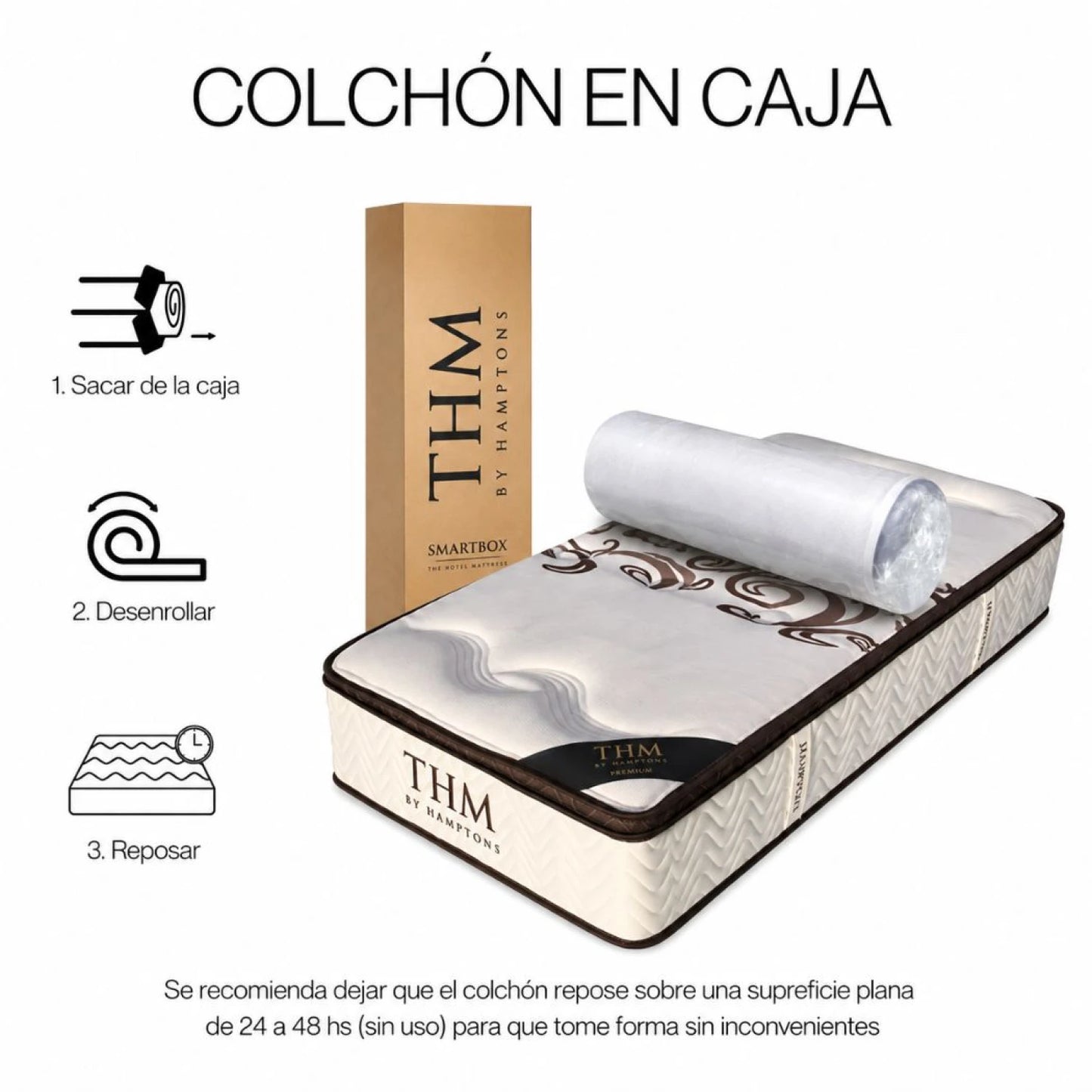 Colchon de resortes 1 Plaza THM Palladium