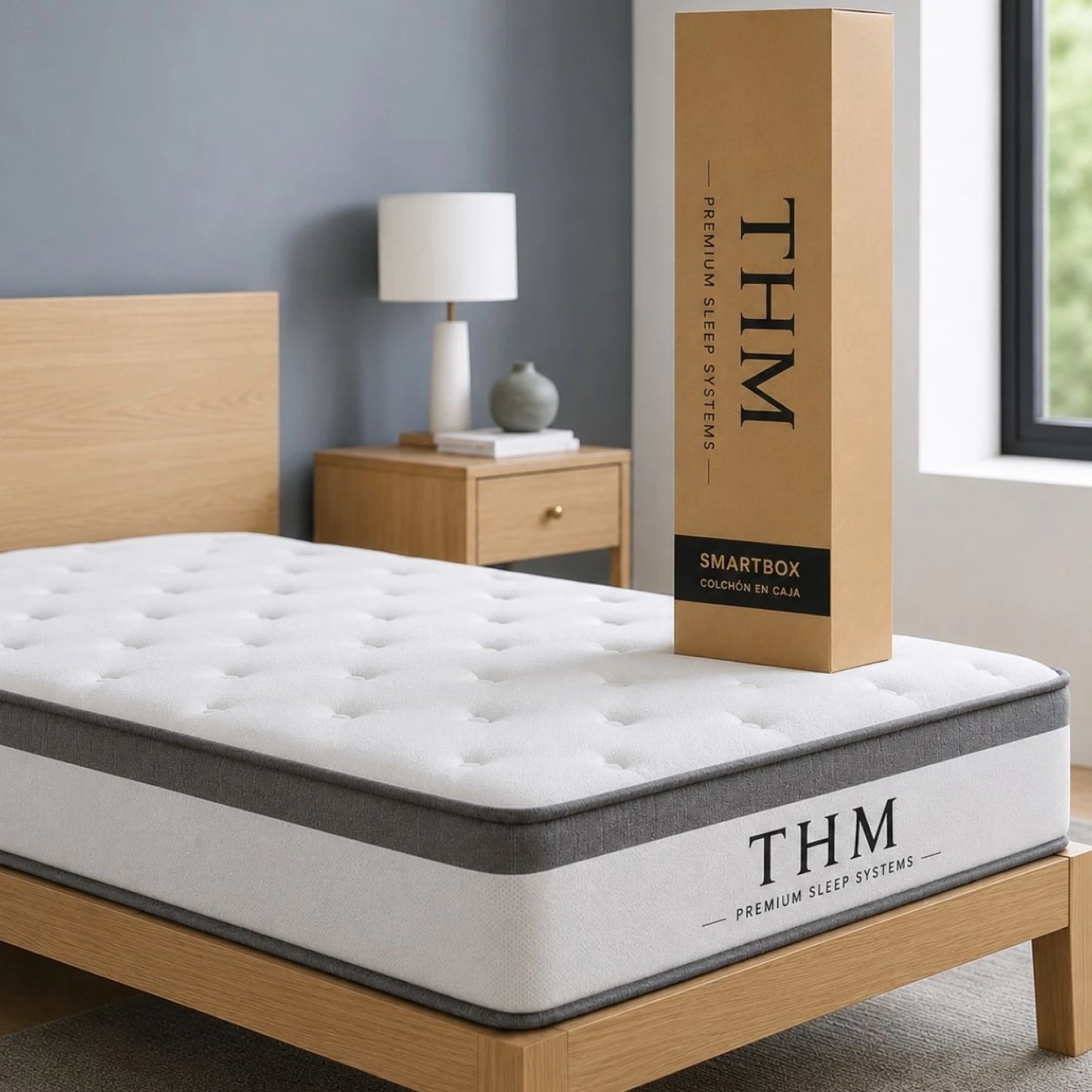 Colchon de resortes 1 Plaza THM Rhodium