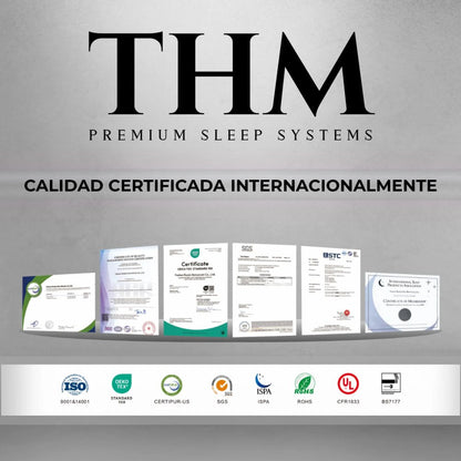 Colchon de resortes 2 Plazas THM Tantalum