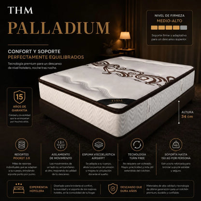 Colchon de resortes King THM Palladium