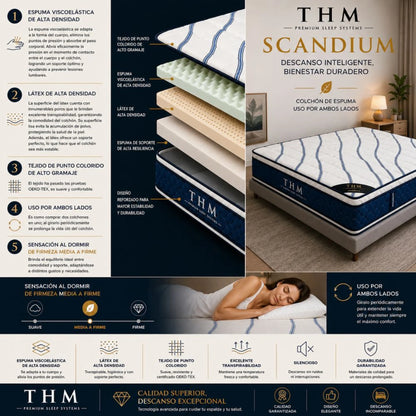 Colchon de resortes King THM Scandium
