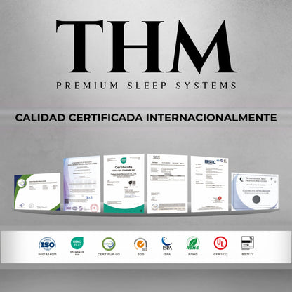 Colchon de resortes Queen THM Silver