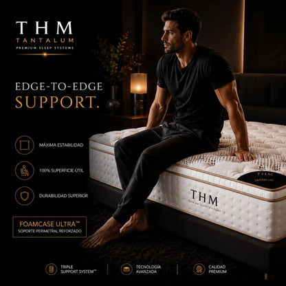 Colchon de resortes Queen THM Tantalum