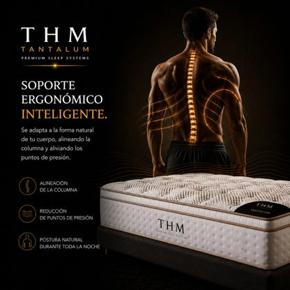 Colchon de resortes Queen THM Tantalum