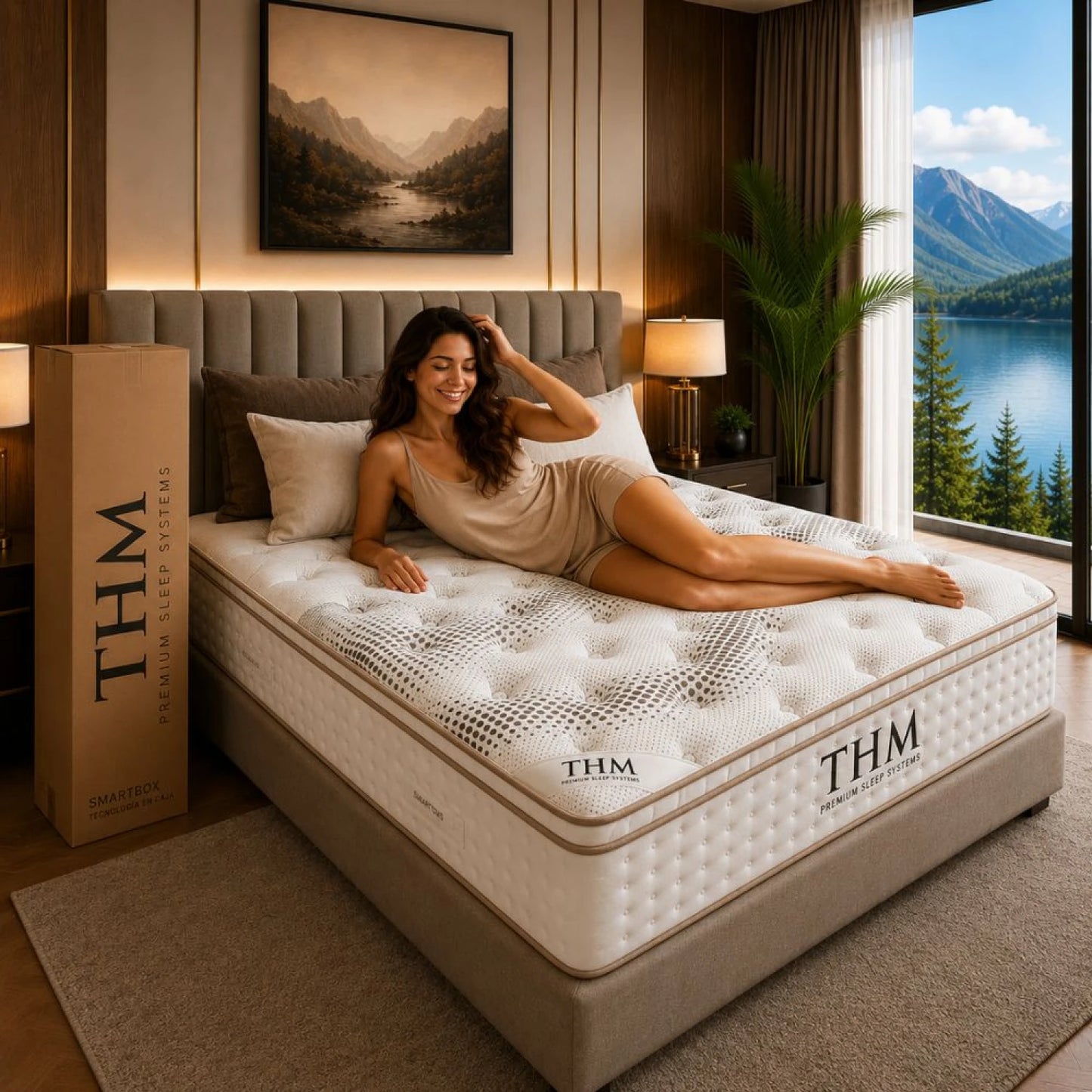 Colchon de resortes Queen THM Tantalum